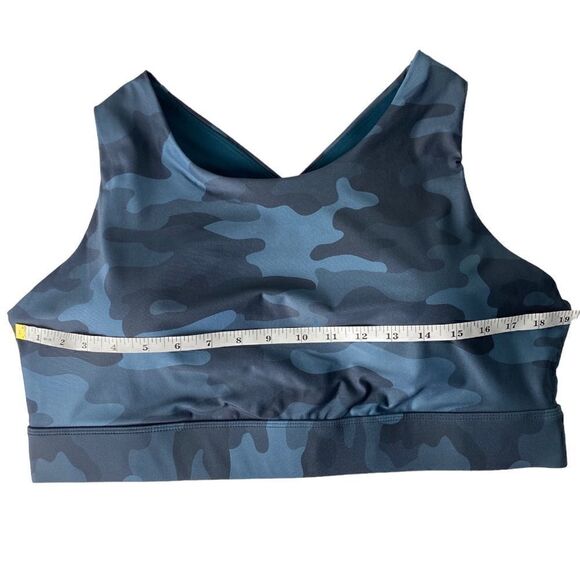NWT Fabletics No bounce Sports Bra, Midnight wave Camo, Size 1X - Picture 6 of 10